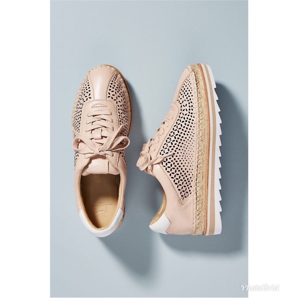 Marc Fisher Dusty Rose leather sneakers Walden Anthropologie size 6.5